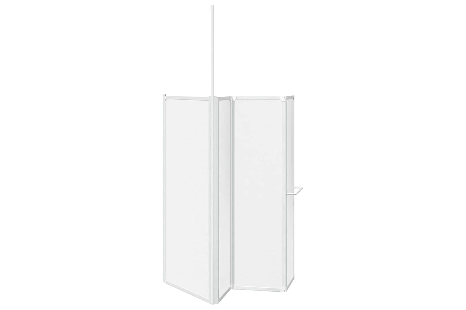 vidaXL 140787 Shower Bath Screen Wall L Shape 70 X 120 X 137cm 4 Panels Foldable-5