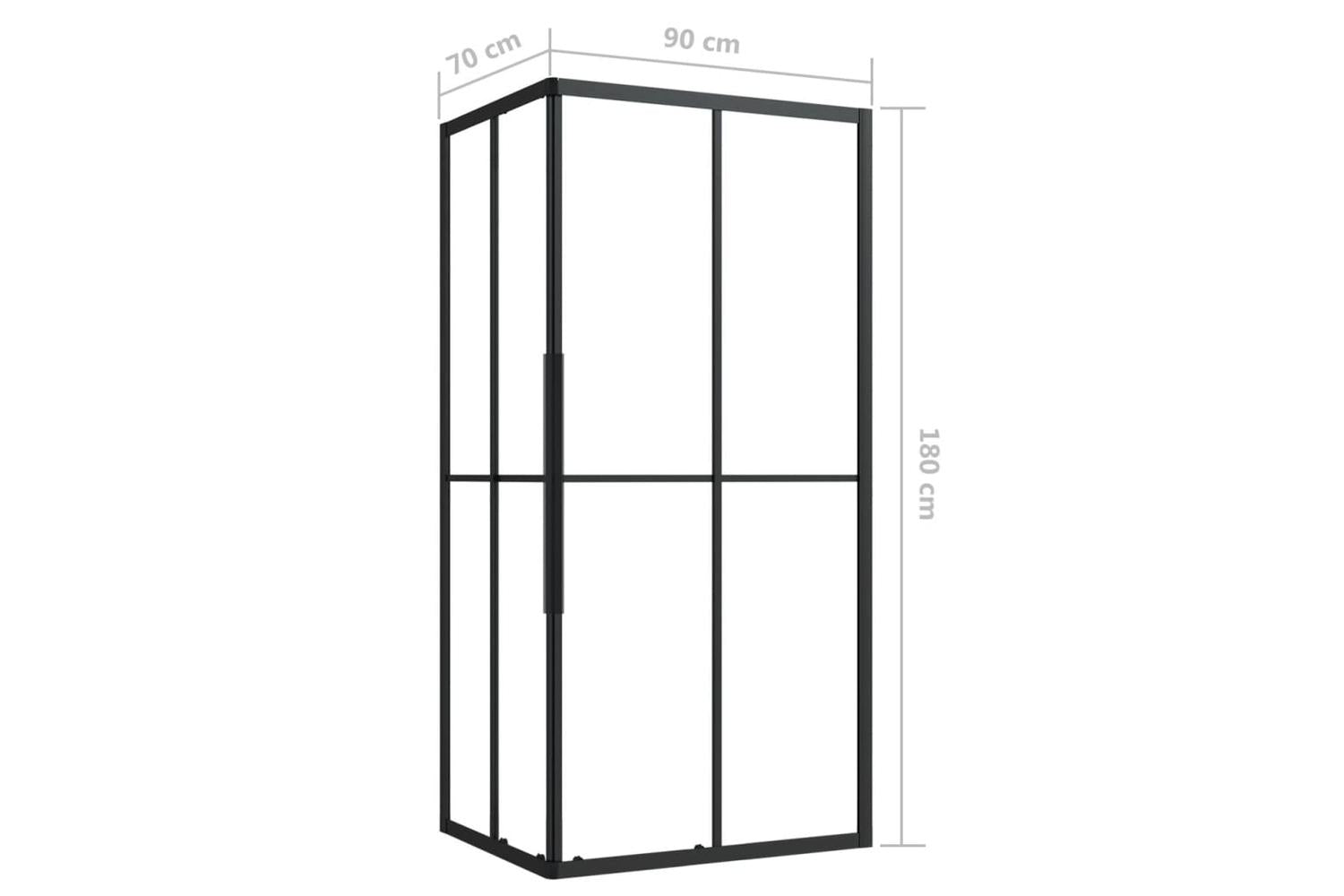 vidaXL 150775 Shower Cabin Esg 90x70x180cm-9