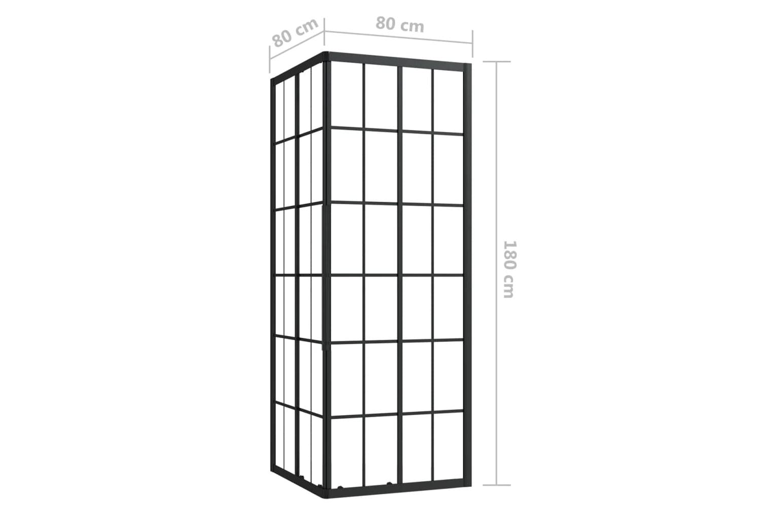vidaXL 150770 Shower Cabin Esg 80x80x180cm-9