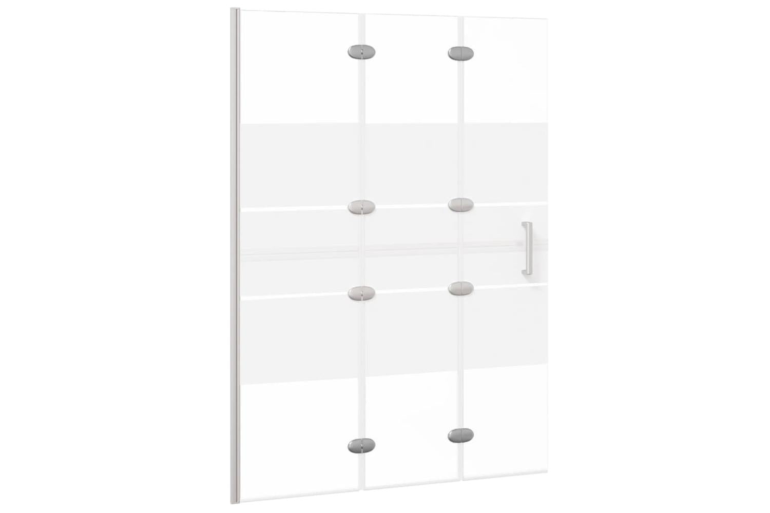 vidaXL 150738 Folding Shower Enclosure Esg 100x140cm White-2