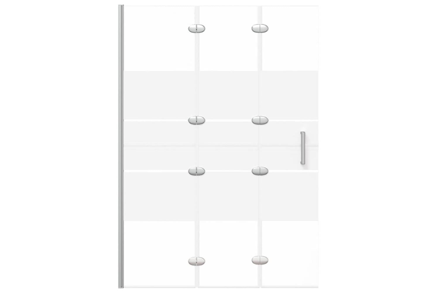 vidaXL 150738 Folding Shower Enclosure Esg 100x140cm White-3