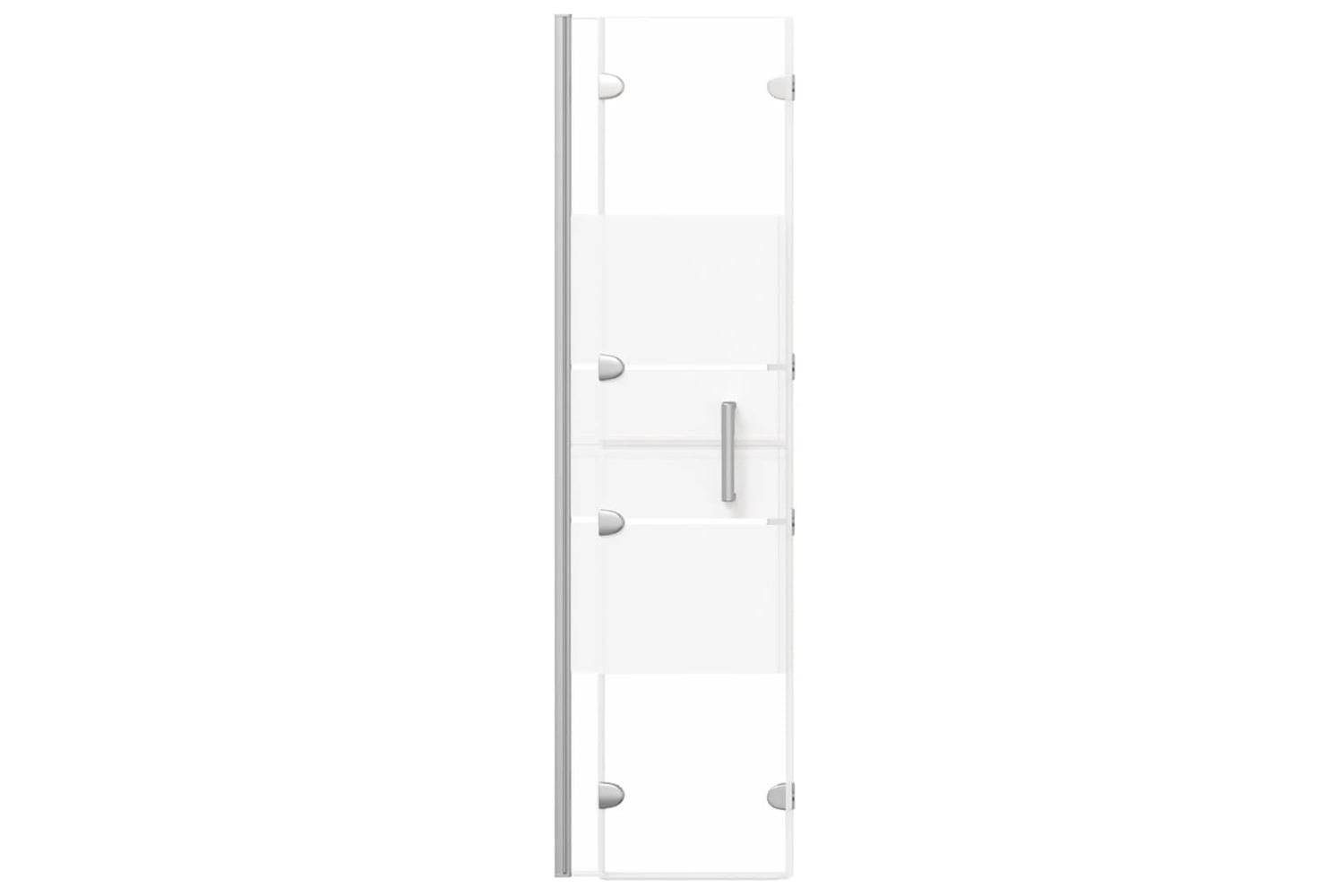 vidaXL 150738 Folding Shower Enclosure Esg 100x140cm White-5