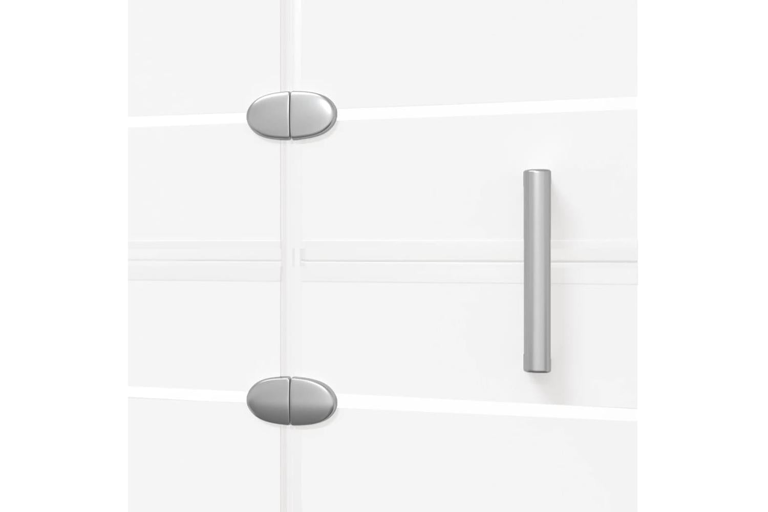 vidaXL 150738 Folding Shower Enclosure Esg 100x140cm White-6