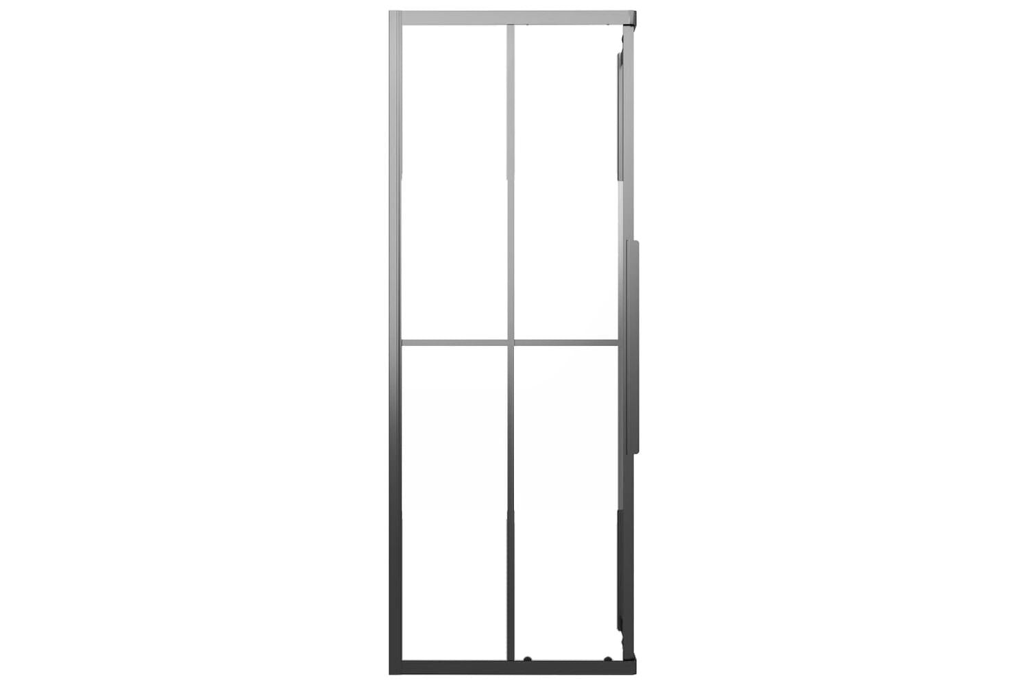 vidaXL 151853 Shower Cabin Half Frosted Esg 80x80x180cm Black-5