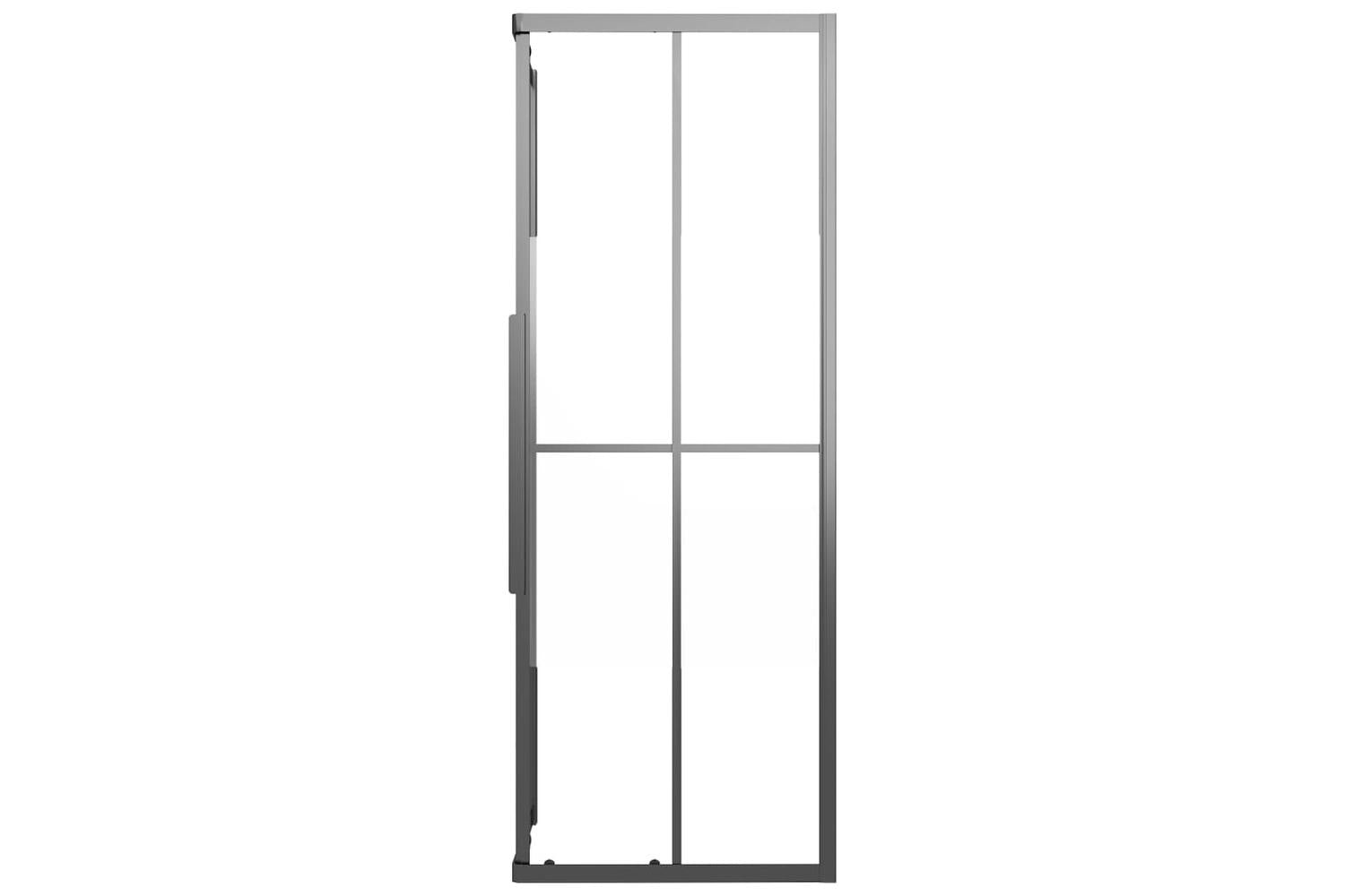 vidaXL 151853 Shower Cabin Half Frosted Esg 80x80x180cm Black-6