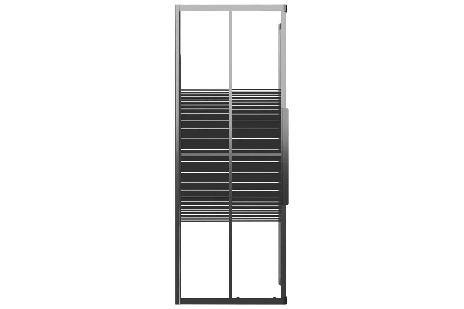 vidaXL 151849 Stripe Shower Cabin Esg 80x80x180cm Black-4