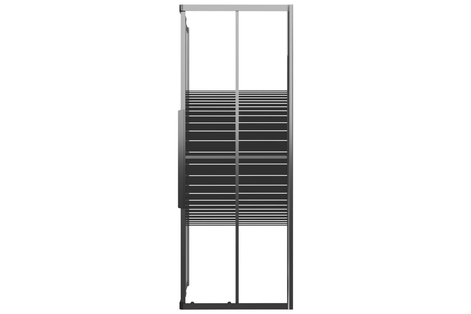 vidaXL 151850 Stripe Shower Cabin Esg 90x70x180cm Black-3