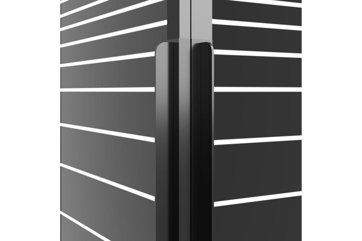 vidaXL 151850 Stripe Shower Cabin Esg 90x70x180cm Black-8