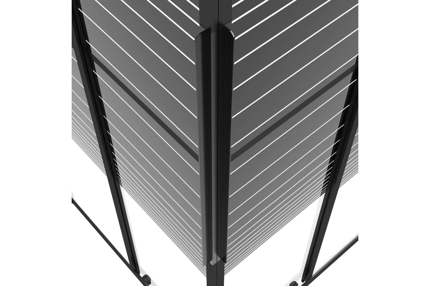 vidaXL 151850 Stripe Shower Cabin Esg 90x70x180cm Black-9