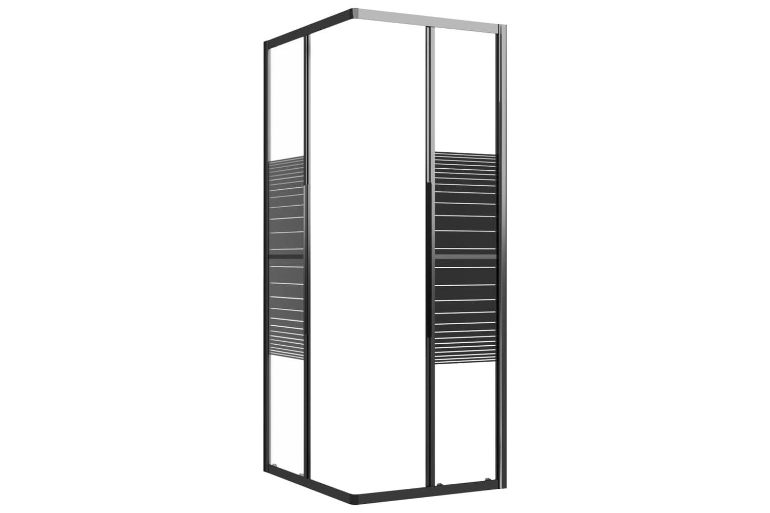 vidaXL 151848 Stripe Shower Cabin Esg 80x70x180cm Black-6