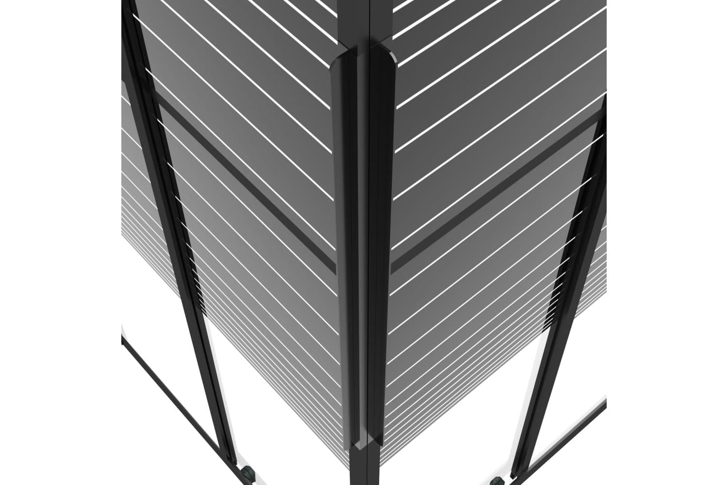 vidaXL 151848 Stripe Shower Cabin Esg 80x70x180cm Black-9
