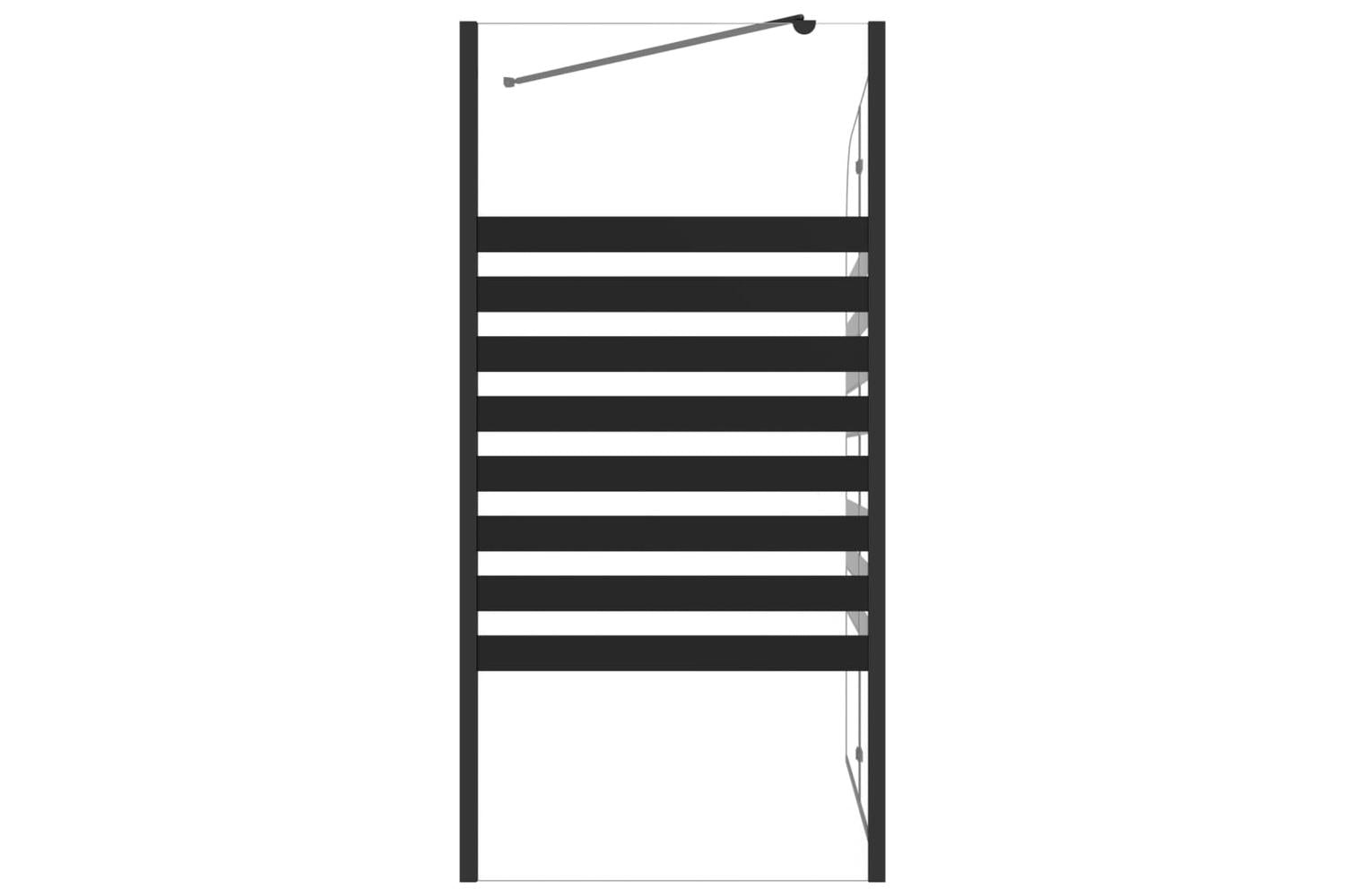 vidaXL 151863 Stripe Bath Enclosure 120x68x130cm Tempered Glass-6
