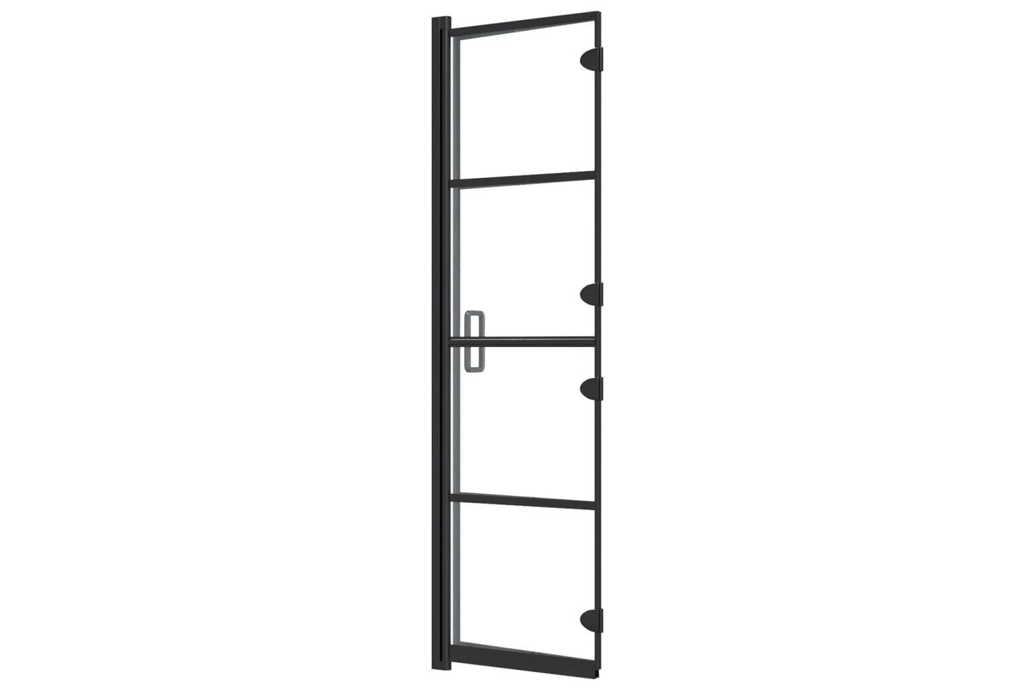 vidaXL 150743 Folding Shower Enclosure Esg 80x140cm Black-6