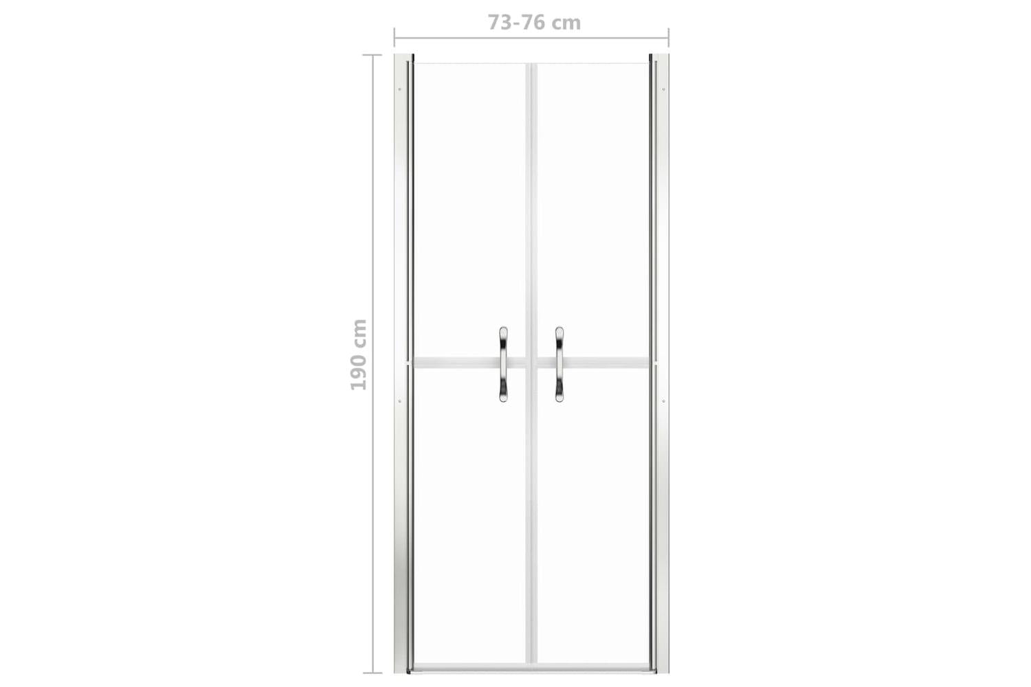 vidaXL 148779 Shower Door Clear Esg 76x190cm-5