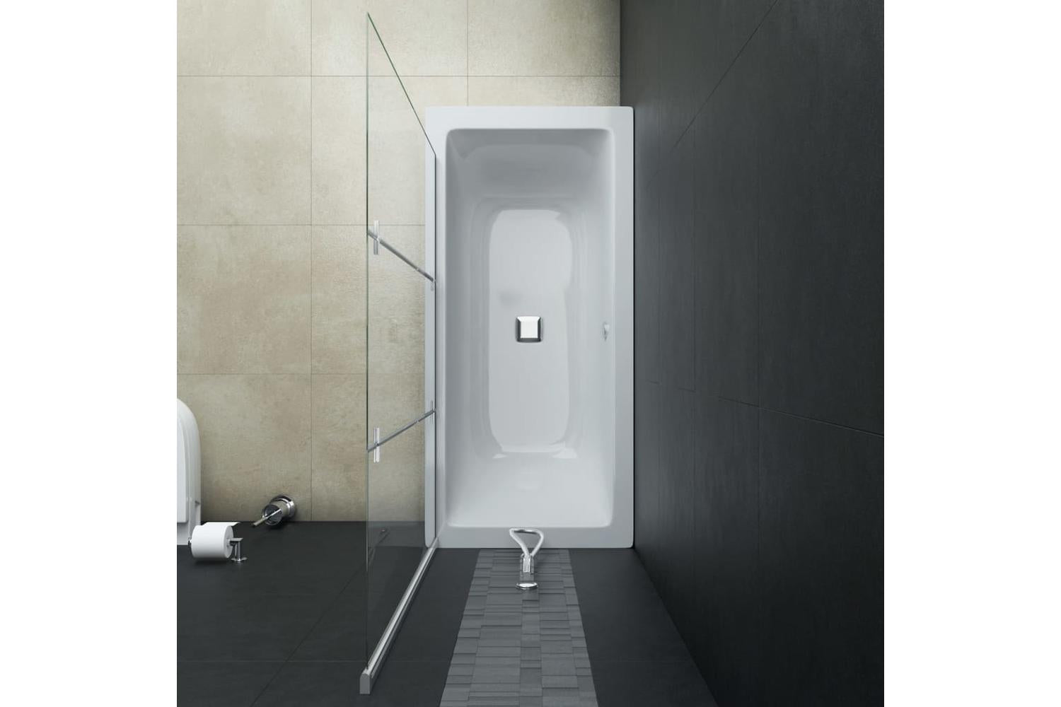 vidaXL 144679 Folding Shower Enclosure 3 Panels ESG-7