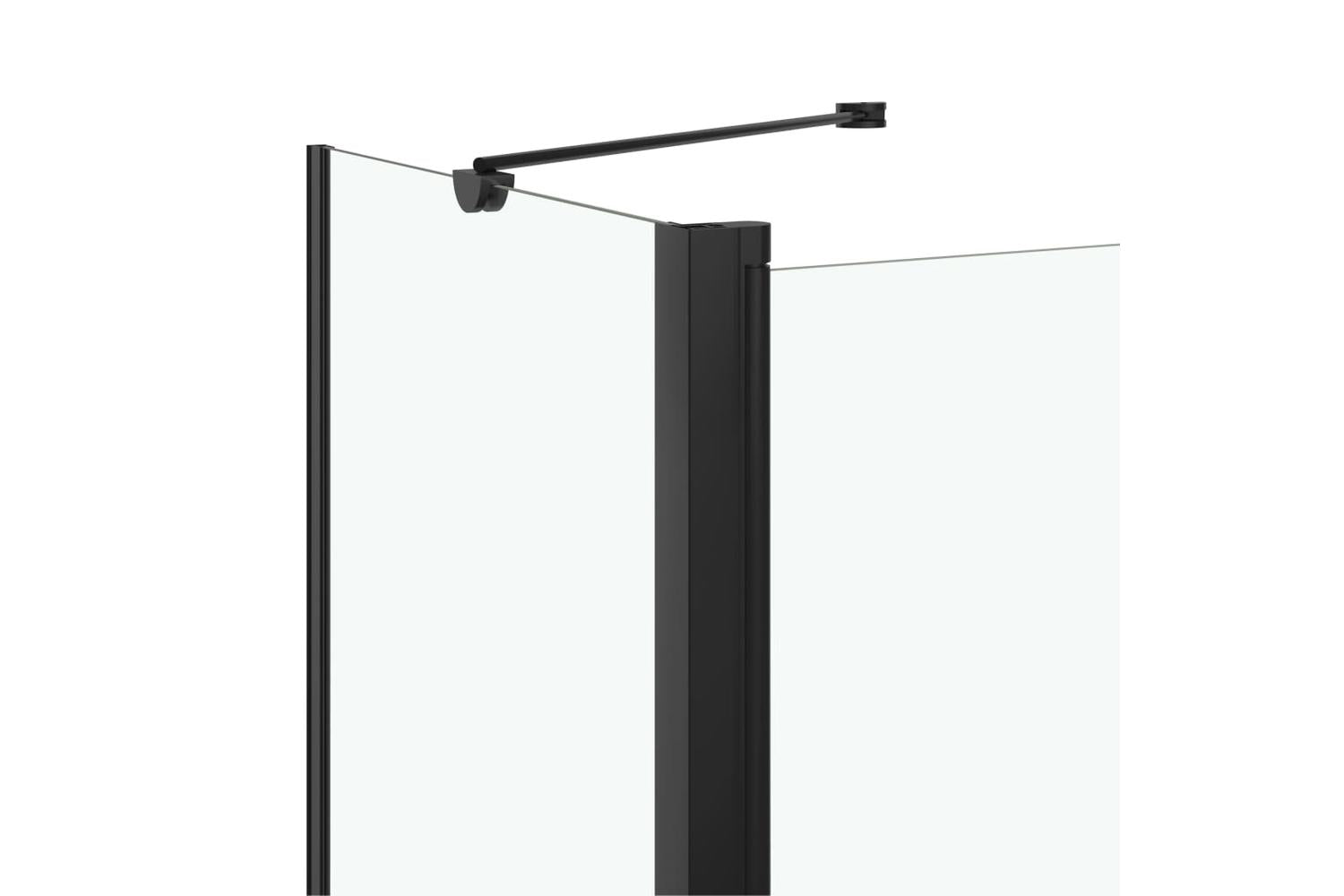 vidaXL 147190 Bi-folding Shower Enclosure Esg 120x68x130cm Black-5