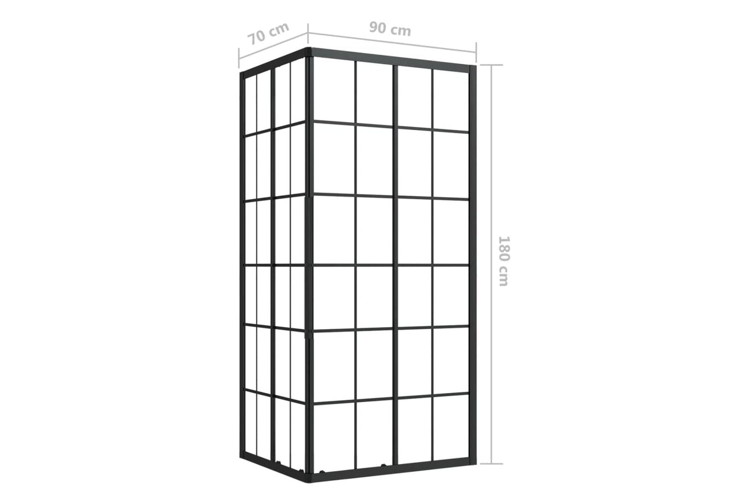 vidaXL 150771 Shower Cabin Esg 90x70x180cm-9