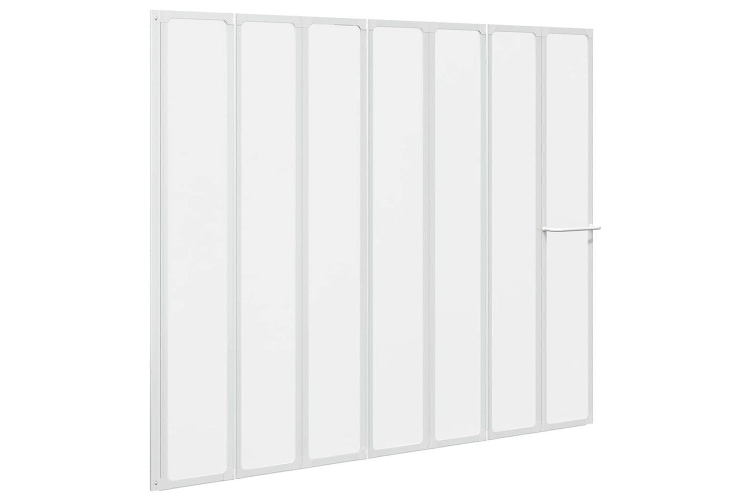 vidaXL 140786 Shower Bath Screen Wall 140 X 168cm 7 Panels Foldable With Towel Rack