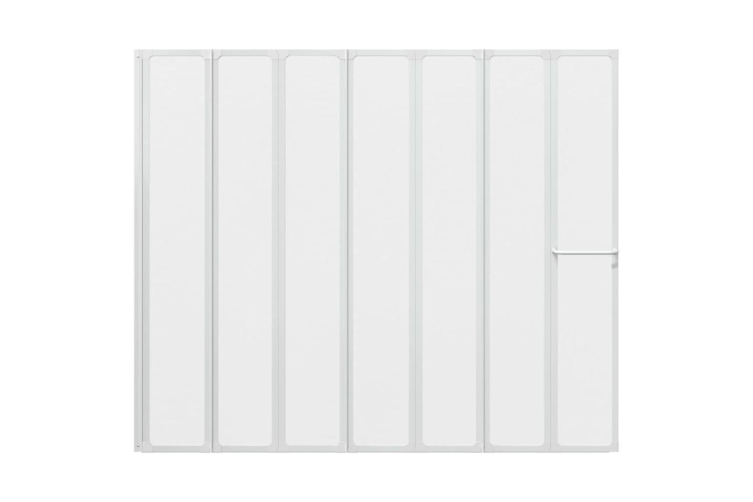 vidaXL 140786 Shower Bath Screen Wall 140 X 168cm 7 Panels Foldable With Towel Rack-5