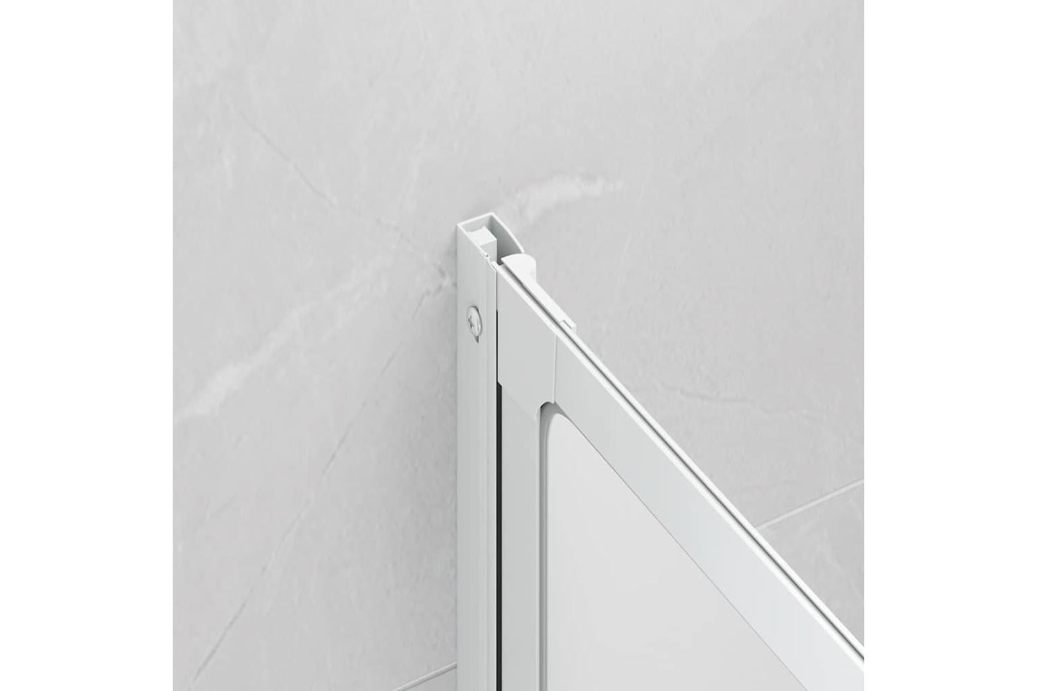 vidaXL 140785 Shower Bath Screen Wall 141 X 132cm 3 Panels Foldable-4