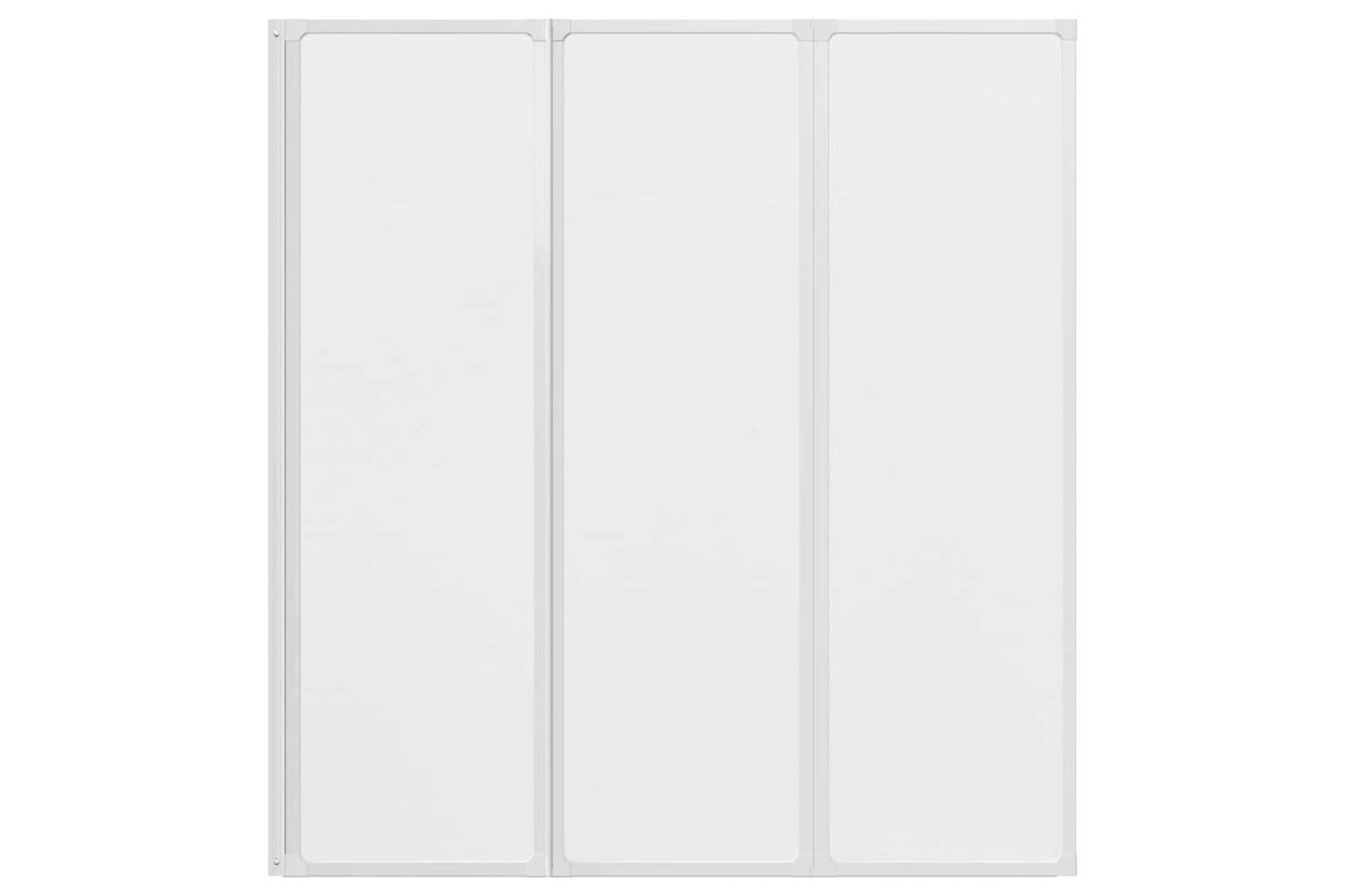 vidaXL 140785 Shower Bath Screen Wall 141 X 132cm 3 Panels Foldable-5