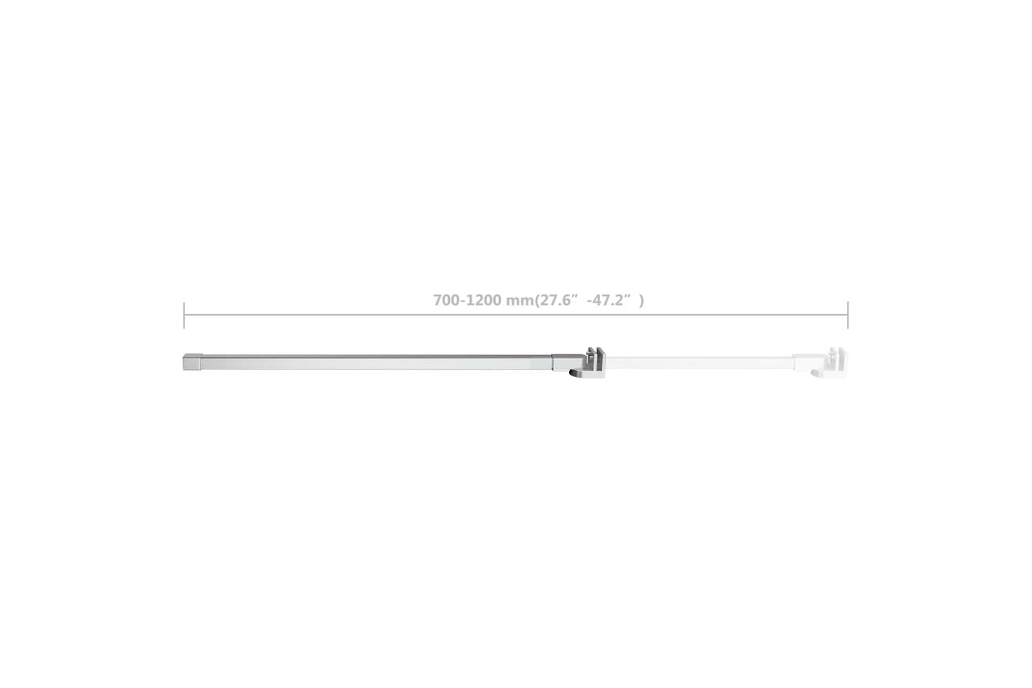 vidaXL 146229 Support Arm For Bath Enclosure Stainless Steel 70-120cm-8