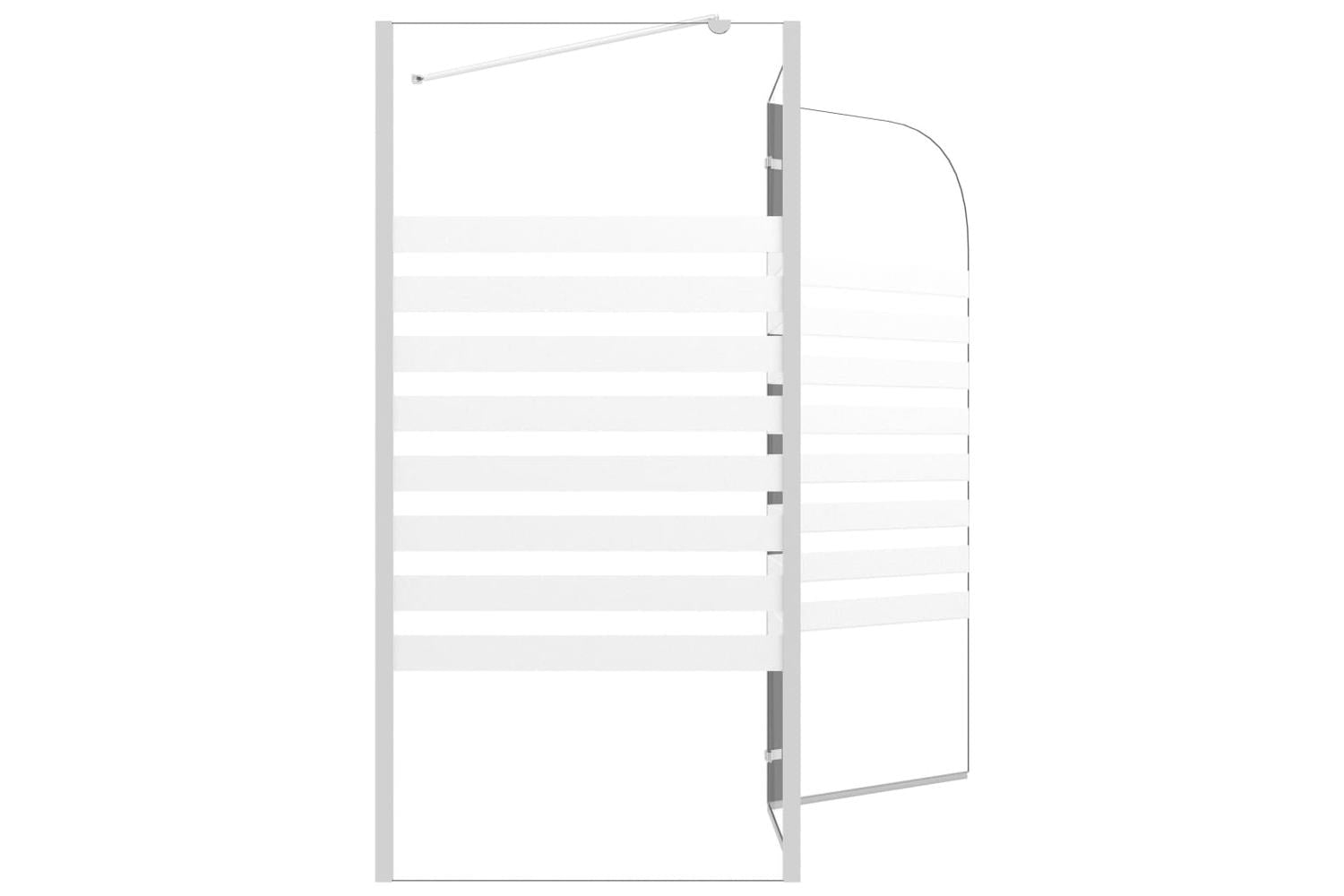 vidaXL 146226 Bath Enclosure 120x68x130cm Tempered Glass Stripe-10