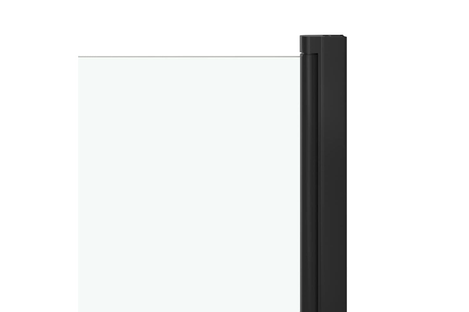 vidaXL 147192 Shower Enclosure Esg 68x130cm Black-4