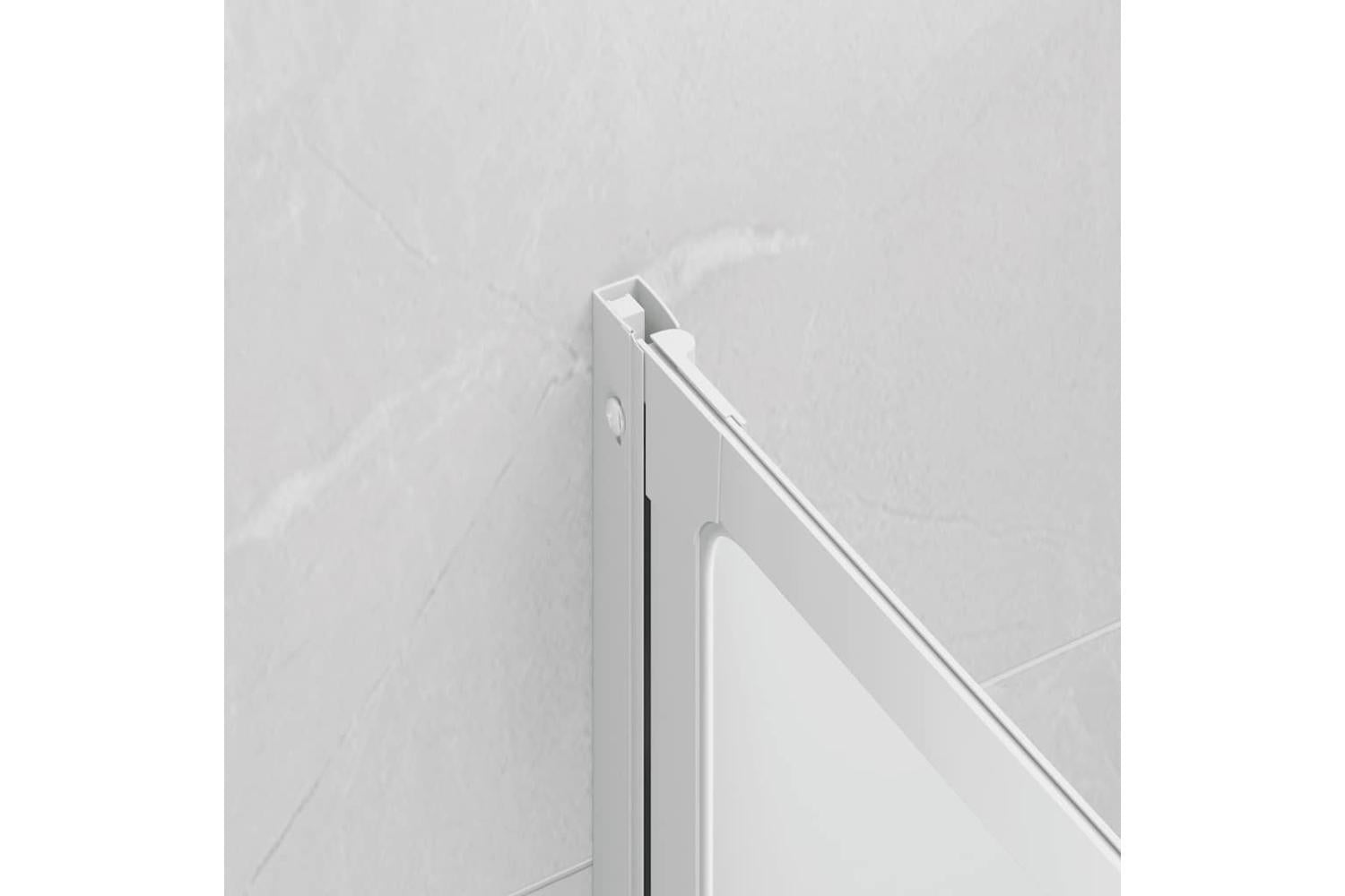 vidaXL 140784 Shower Bath Screen Wall 117 X 120cm 3 Panels Foldable-4