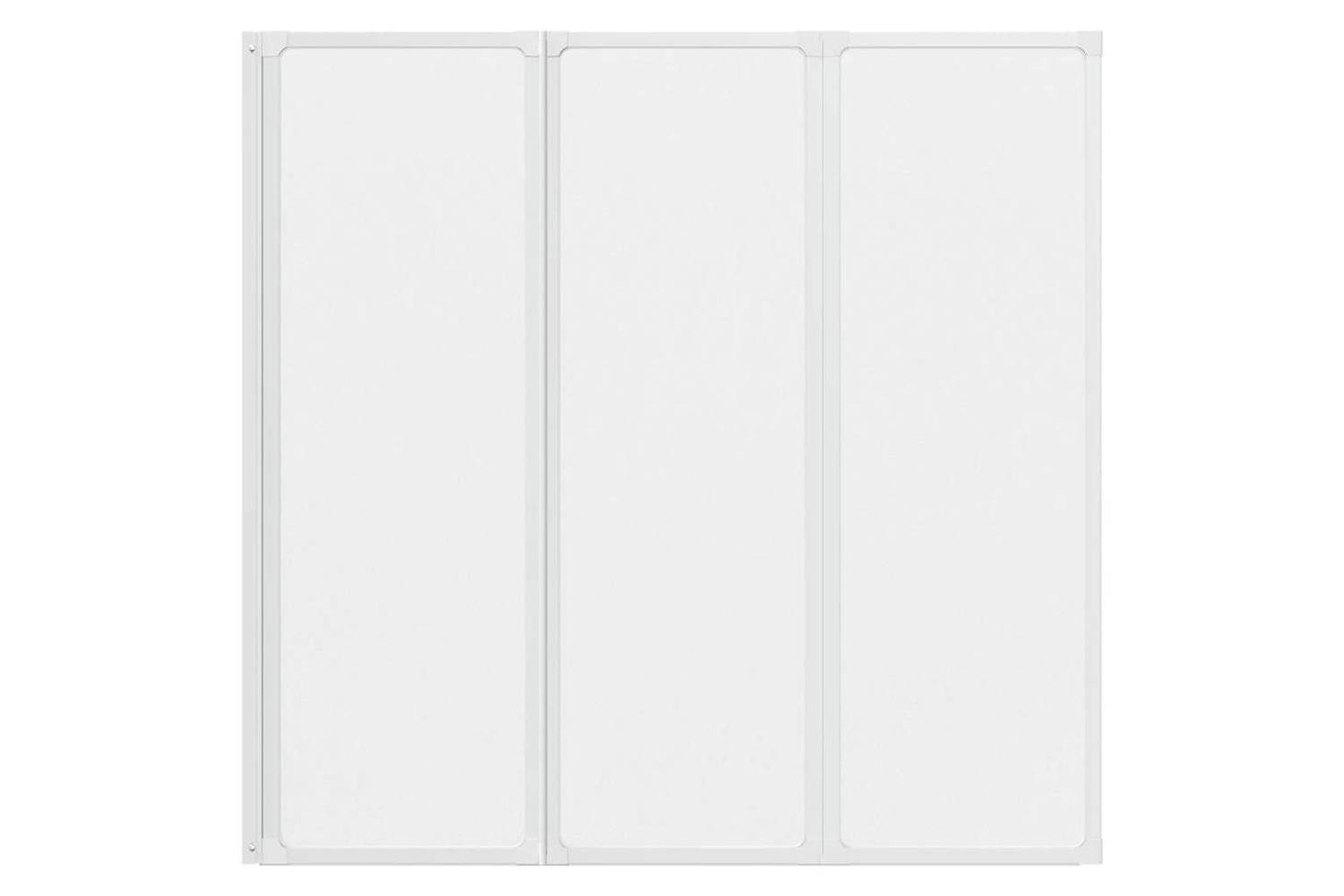 vidaXL 140784 Shower Bath Screen Wall 117 X 120cm 3 Panels Foldable-5