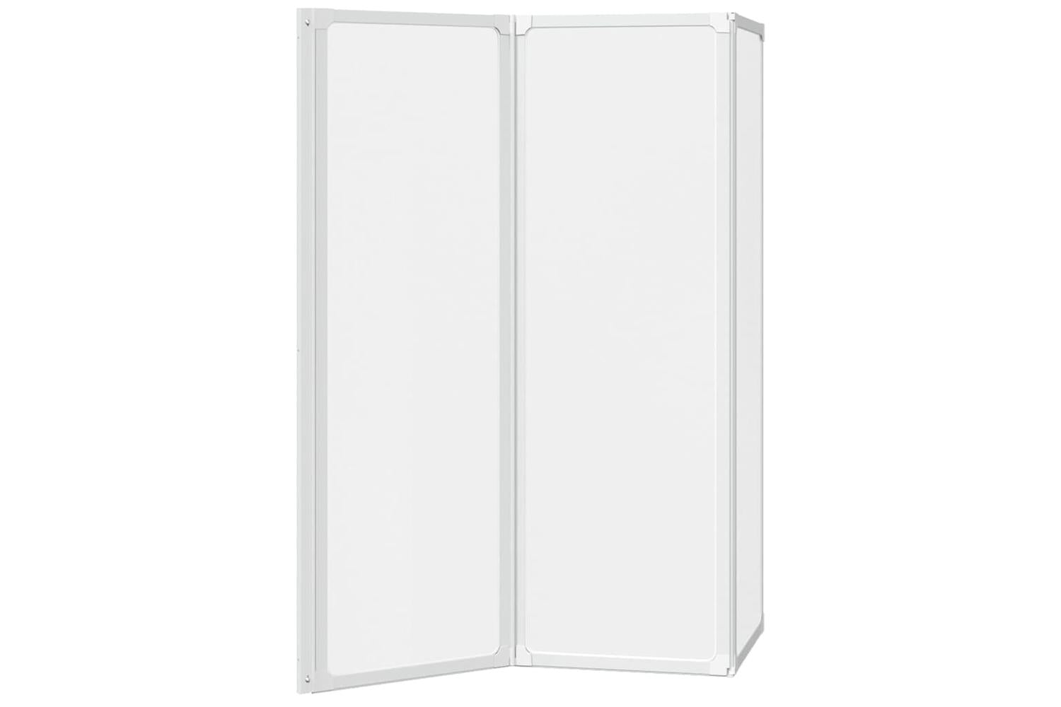 vidaXL 140784 Shower Bath Screen Wall 117 X 120cm 3 Panels Foldable-6