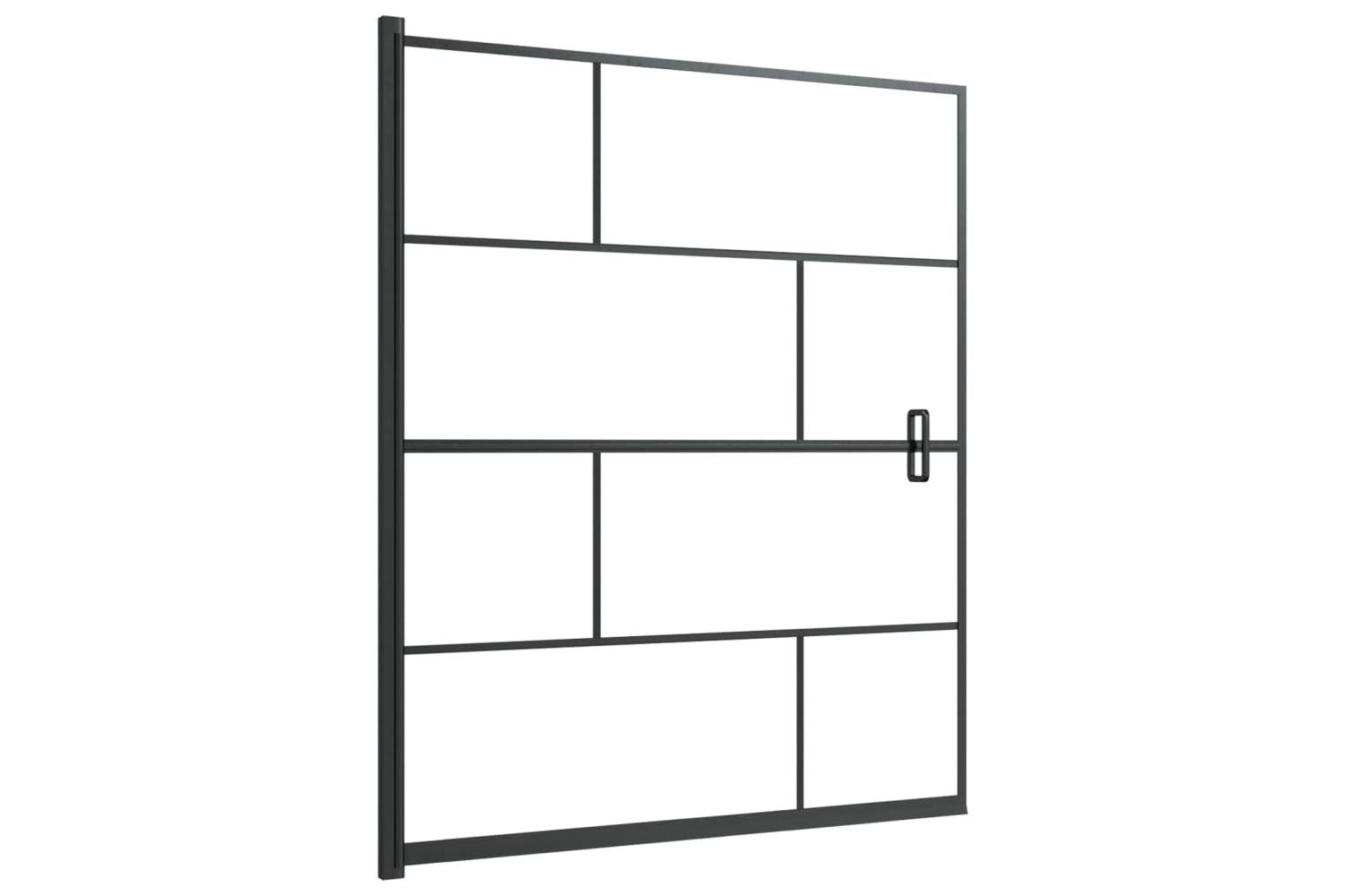 vidaXL 150751 Shower Enclosure Esg 116x140cm Black-2