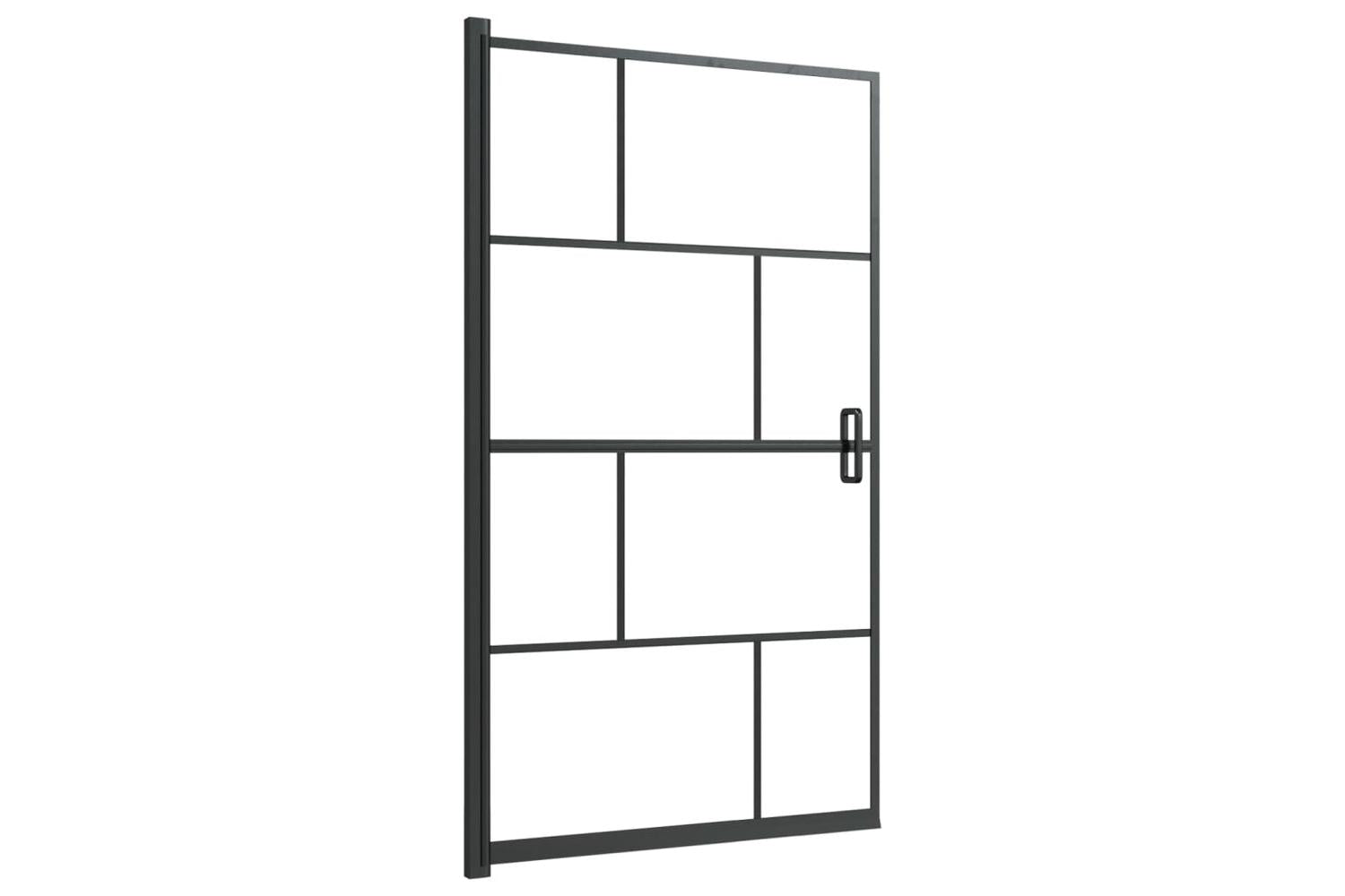 vidaXL 150749 Shower Enclosure Esg 80x140cm Black