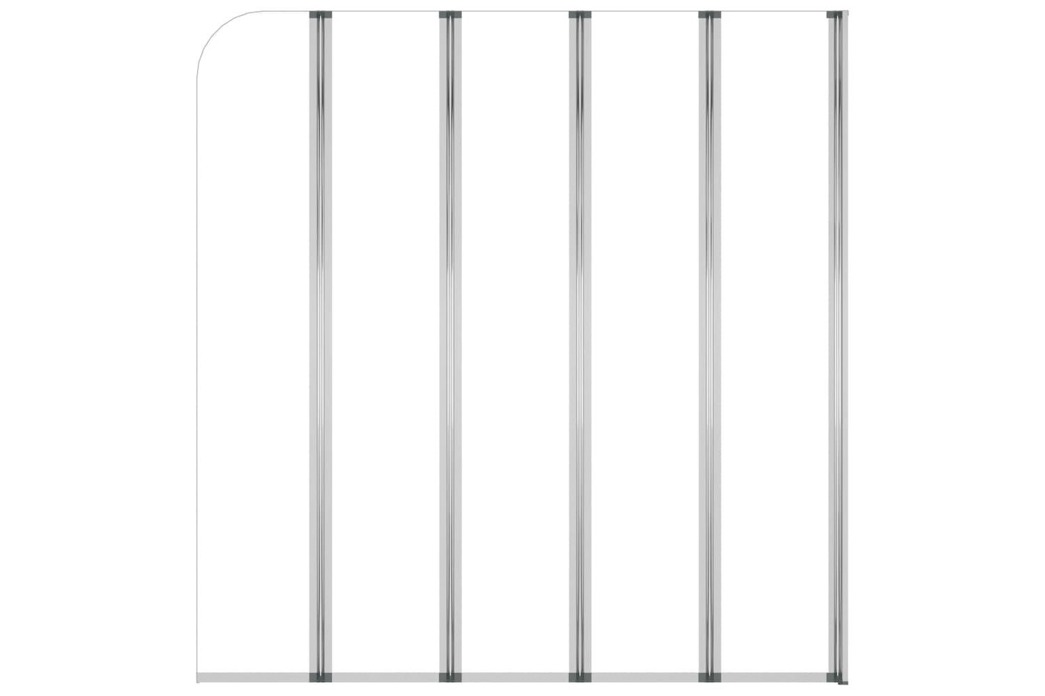vidaXL 146224 Bath Enclosure 120x140cm Tempered Glass Transparent-3