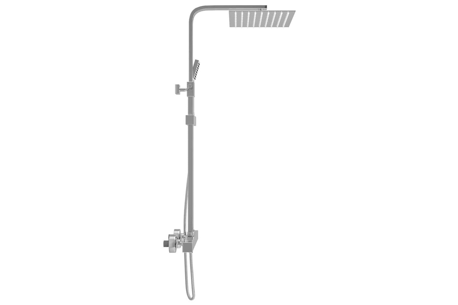 Vidaxl 145053 Dual Head Shower Set With Thermostat Stainless Steel-4