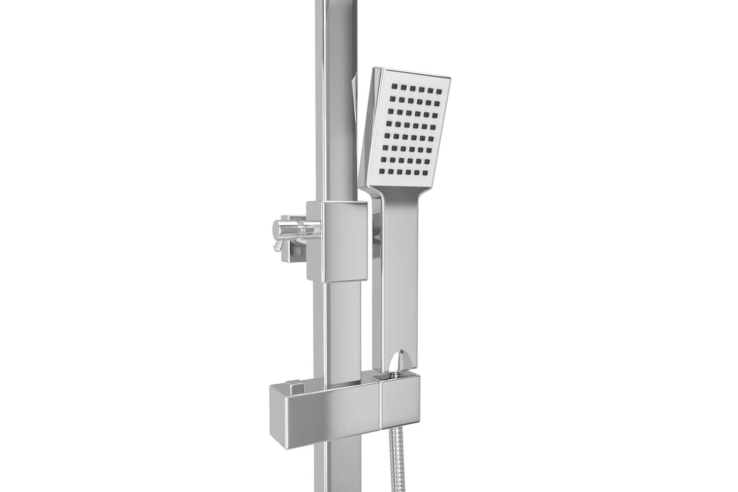 Vidaxl 145053 Dual Head Shower Set With Thermostat Stainless Steel-6