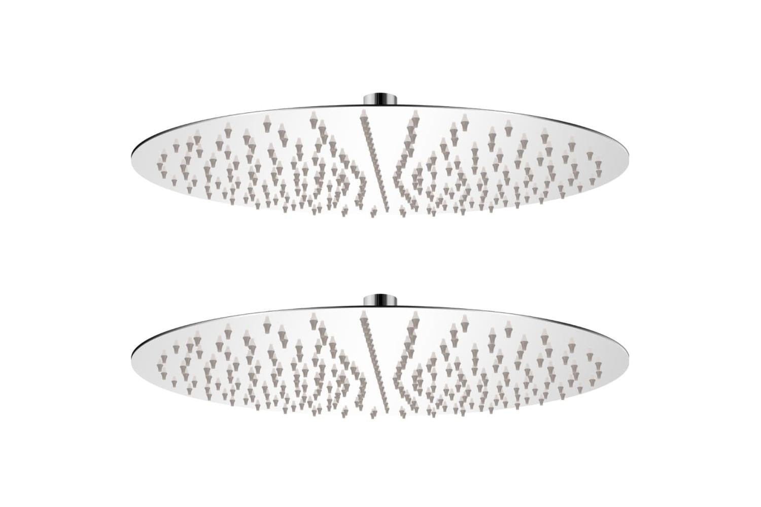 vidaXL 275937 Rain Shower Head 2 Pcs Stainless Steel ÃƒÂƒÃ‚Â˜ 40cm
