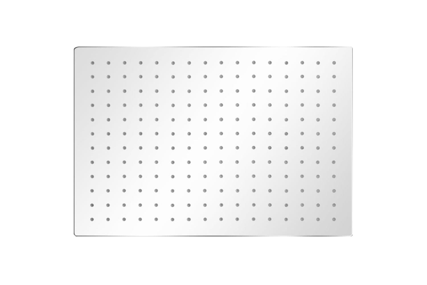 vidaXL 275945 Rain Shower Head 2 Pcs Stainless Steel 30x40cm-2