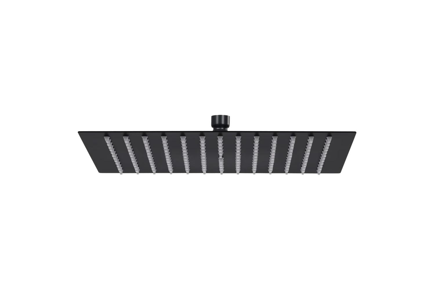 vidaXL 147696 Rain Shower Head Stainless Steel 25x25cm Square Black