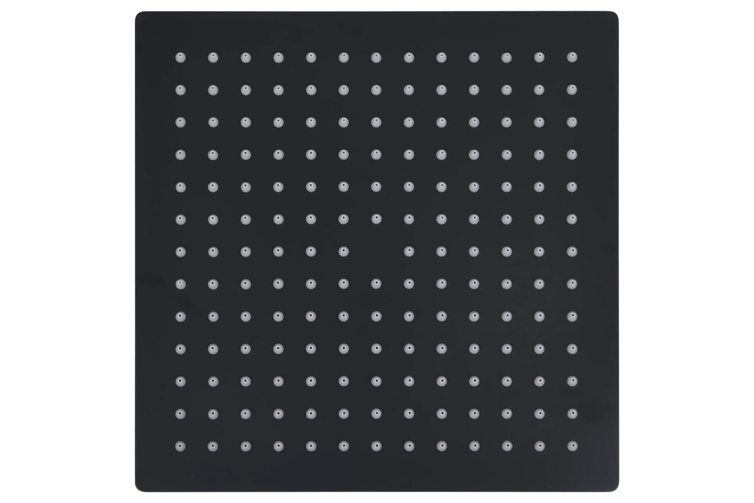 vidaXL 147696 Rain Shower Head Stainless Steel 25x25cm Square Black-2