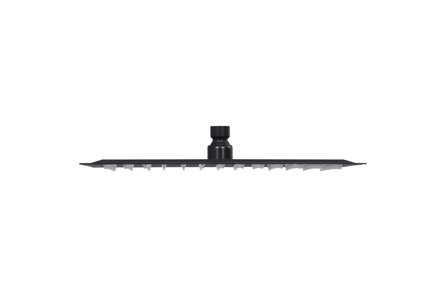 vidaXL 147696 Rain Shower Head Stainless Steel 25x25cm Square Black-3