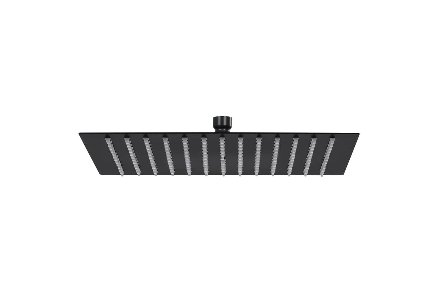 vidaXL 147698 Rain Shower Head Stainless Steel 40x40cm Square Black
