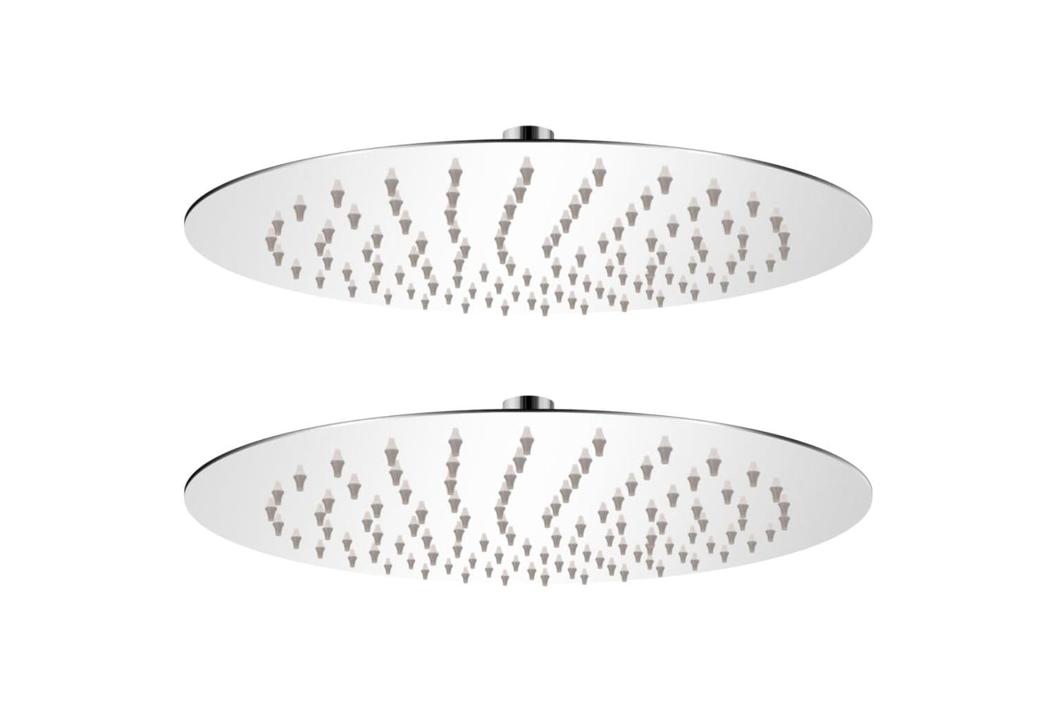 vidaXL 275935 Rain Shower Head 2 Pcs Stainless Steel ÃƒÂƒÃ‚Â˜ 25cm