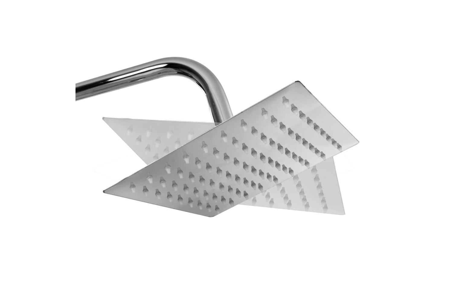 vidaXL 145055 Dual Head Shower Set with Hand Shower | Silver-7