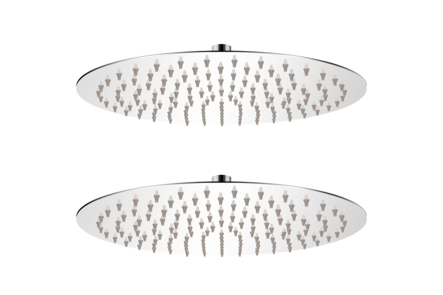 vidaXL 275936 Rain Shower Head 2 Pcs Stainless Steel ÃƒÂƒÃ‚Â˜ 30cm