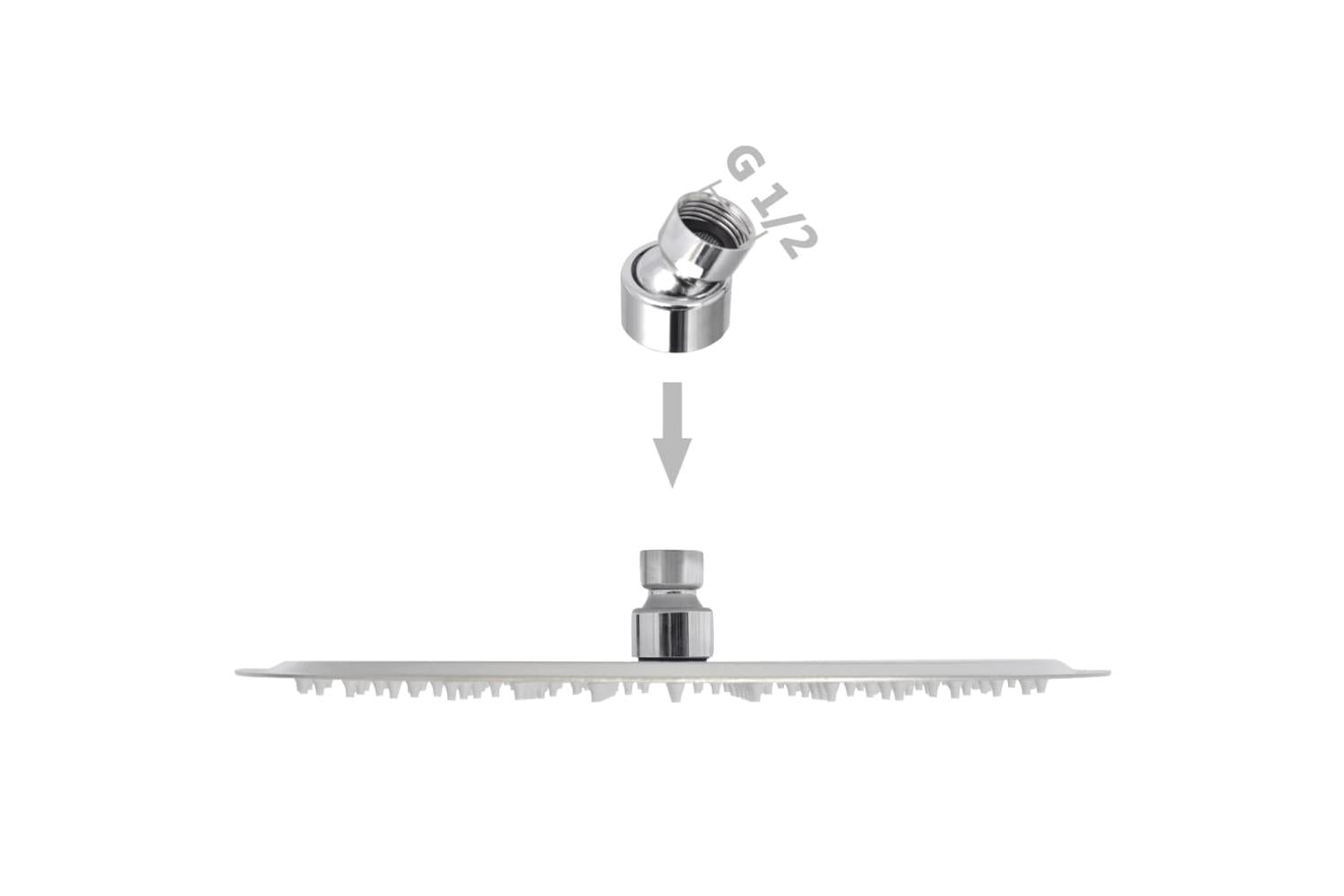 vidaXL 275936 Rain Shower Head 2 Pcs Stainless Steel ÃƒÂƒÃ‚Â˜ 30cm-6