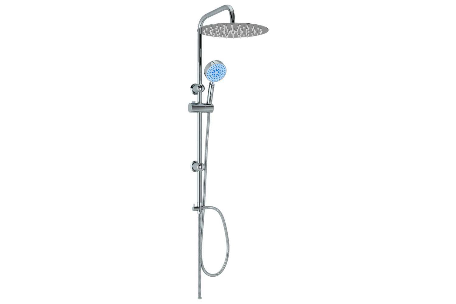 Vidaxl 145056 Dual Head Shower Set With Hand Shower Stainless Steel-3