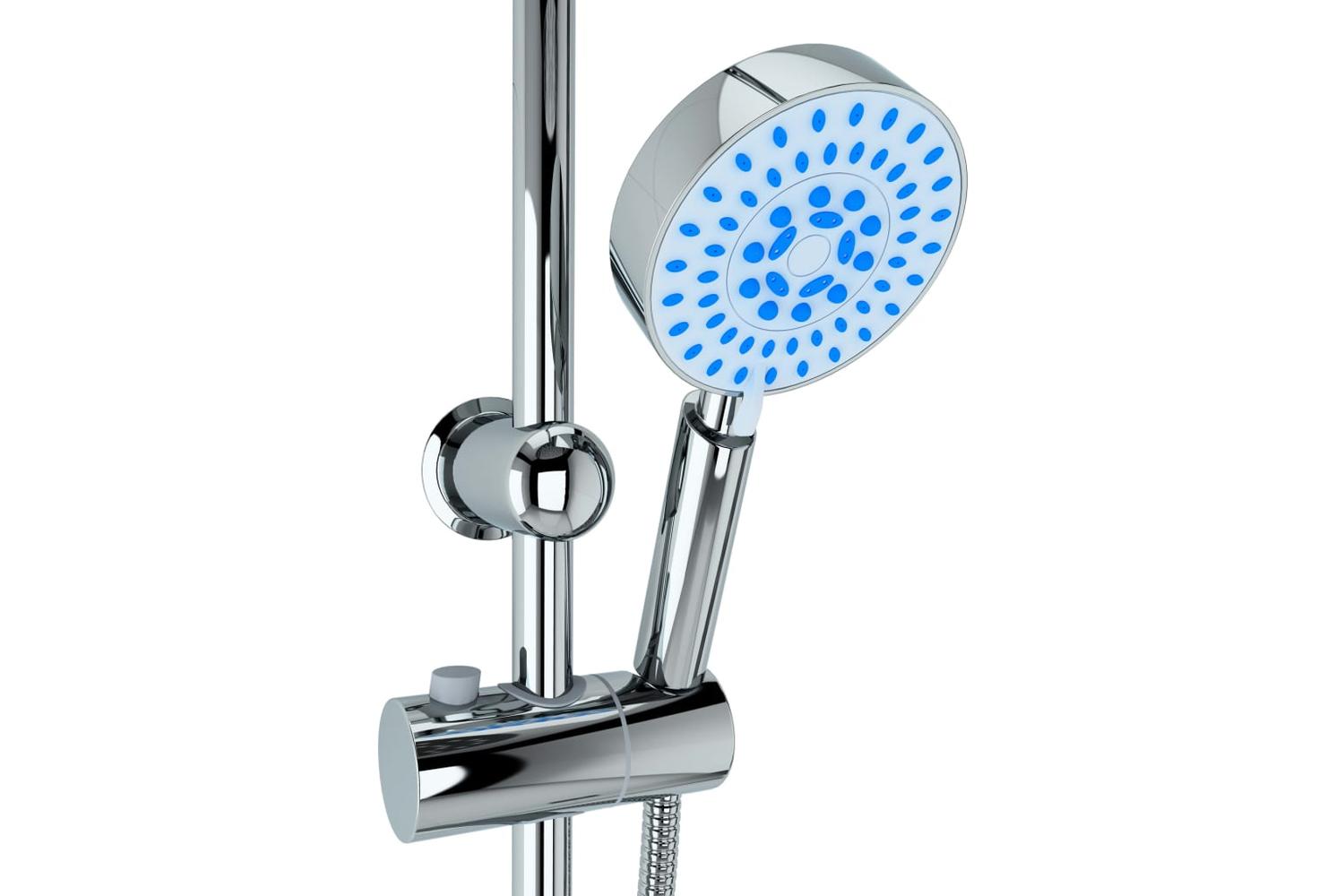 Vidaxl 145056 Dual Head Shower Set With Hand Shower Stainless Steel-9