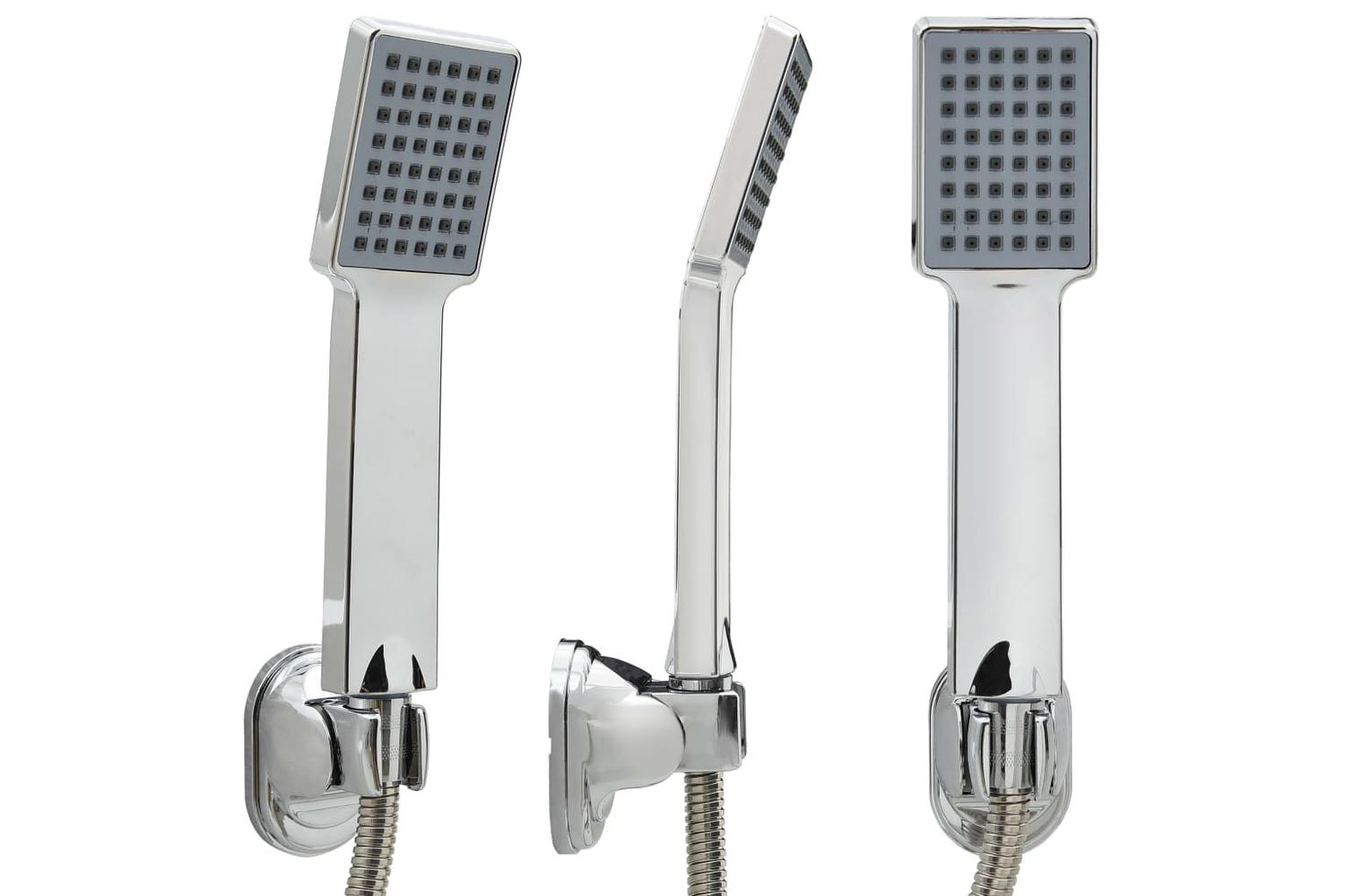 Vidaxl 146490 Handheld Shower Head With 1.5 M Hose Chrome-2