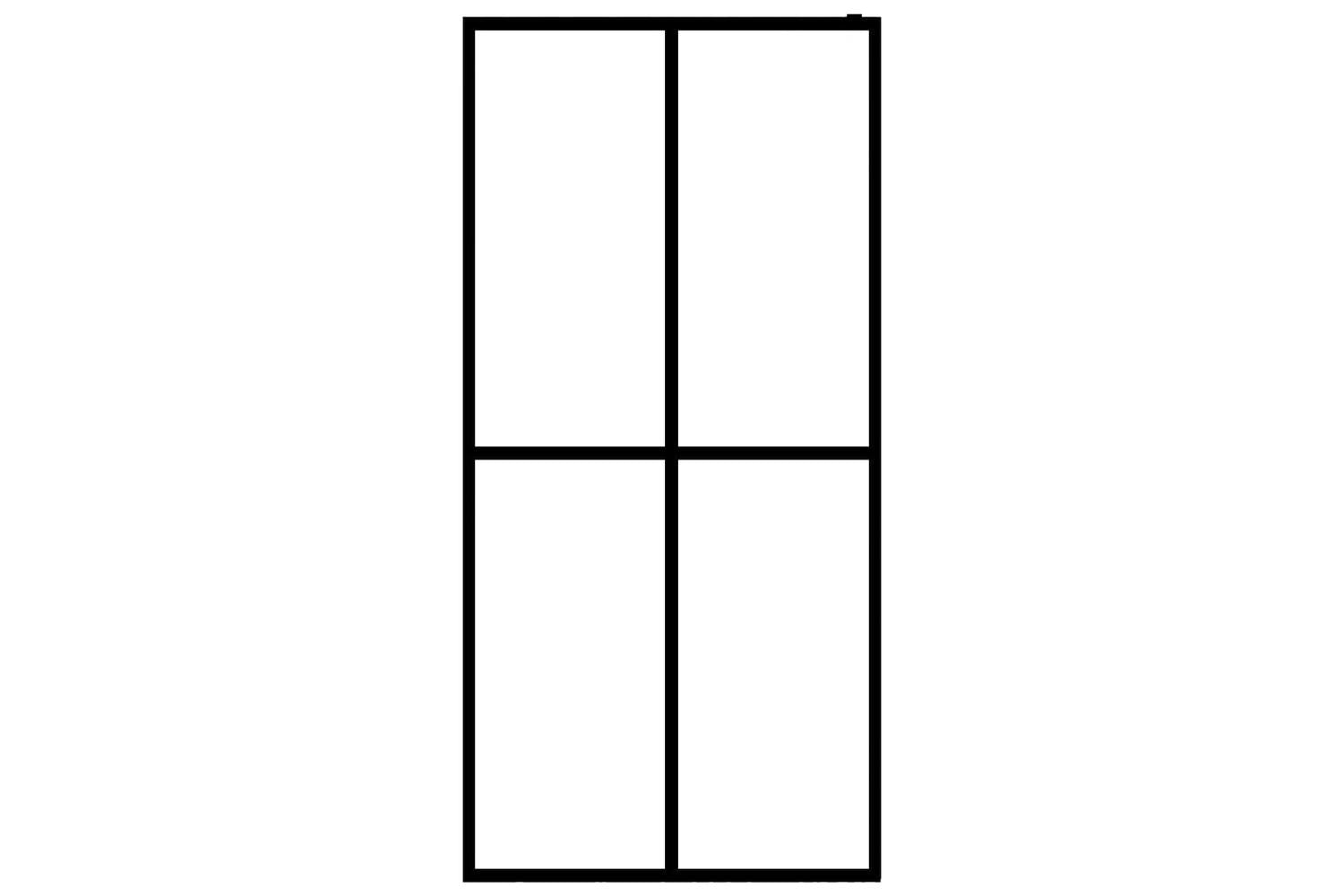 vidaXL 145692 Walk-in Shower Screen Frosted Tempered Glass 118x190cm-3